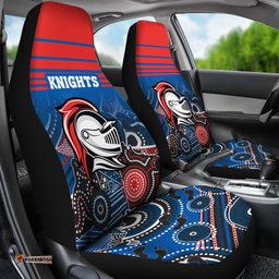 Knights Car Seat Covers Newcastle Aboriginal Horizontal Style 04