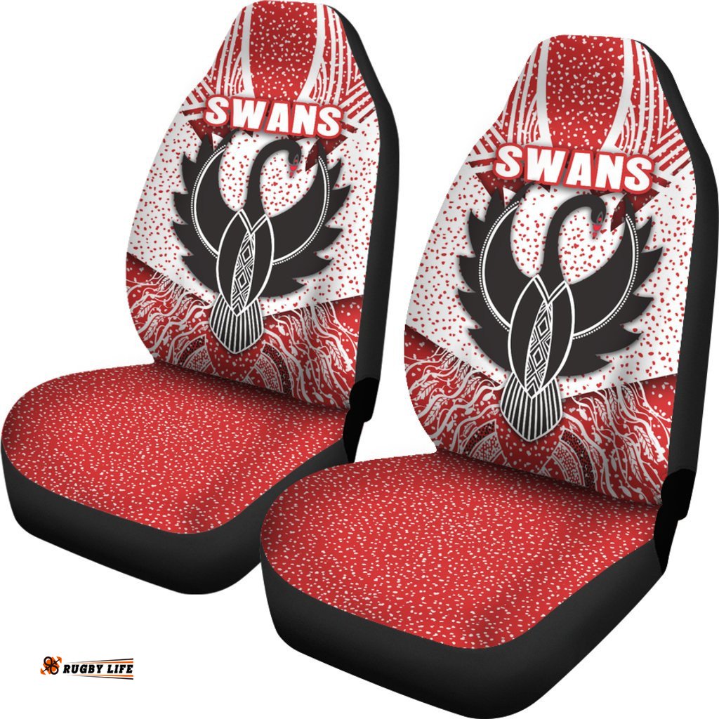 Sydney Car Seat Covers Indigenous Swans
