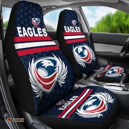 USA Rugby Car Seat Covers Eagles Simple Style Full Navy