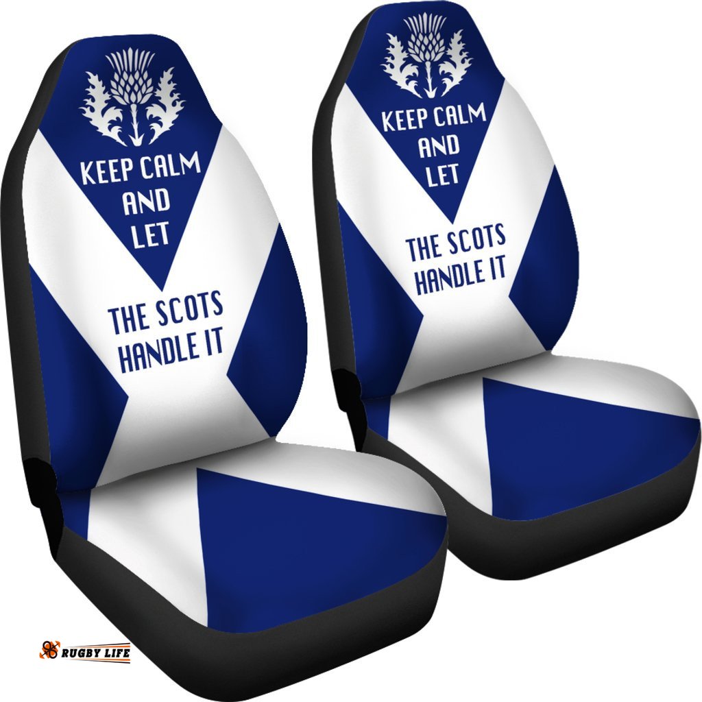 Scotland Car Seat Covers Set Of 2 Let The Scots Handle It