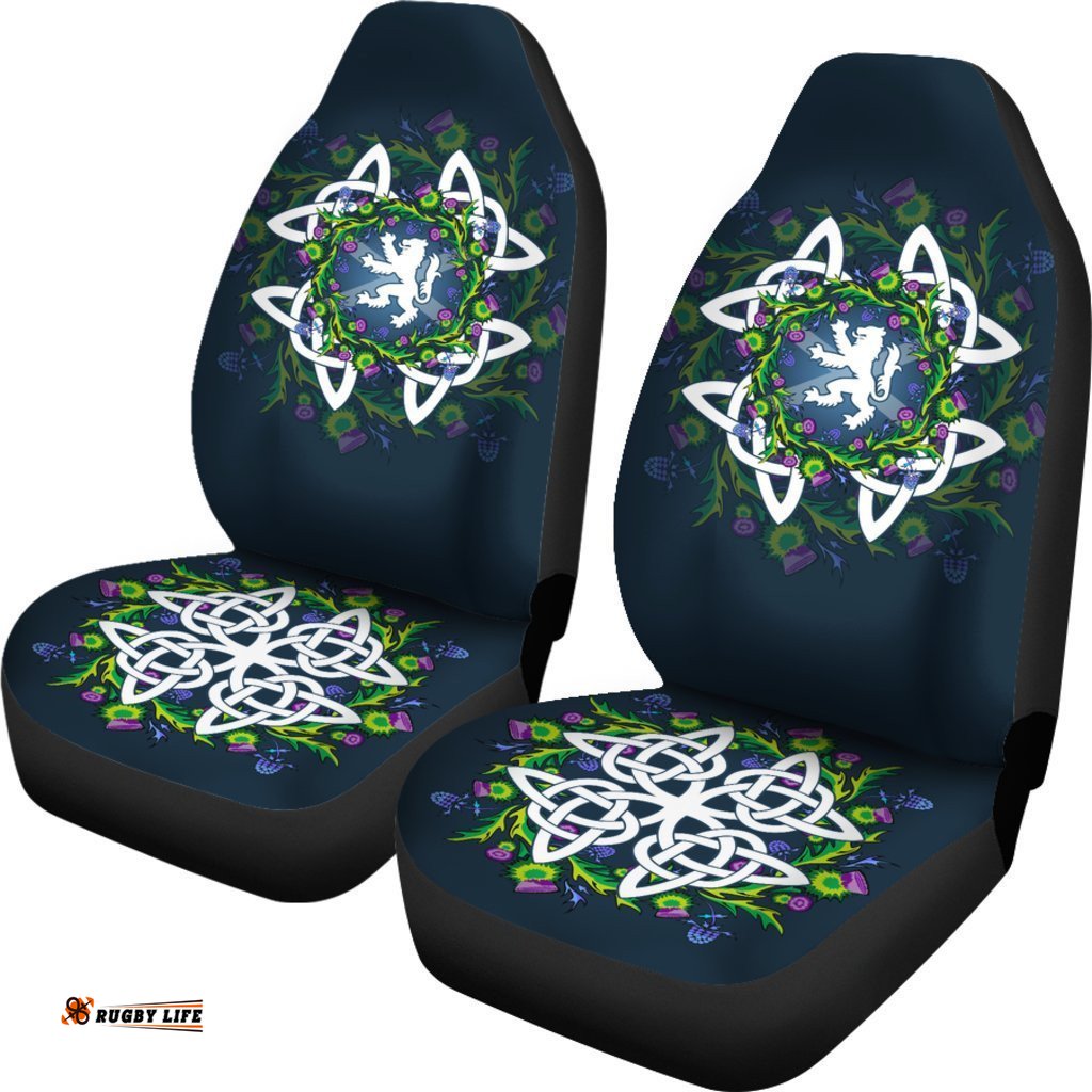 Scotland Car Seat Cover Thistle Celtic Car Seat Cover
