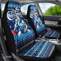 Kangaroos Football Xmas Car Seat Cover Australia AFL Mascot