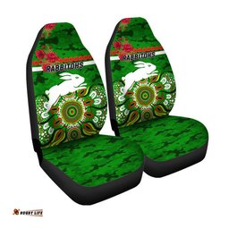 South Sydney Rabbitohs ANZAC Car Seat Cover Indigenous Vibes Green