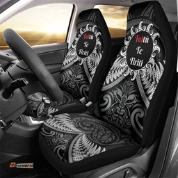 Toitu Te Tiriti Aotearoa Silver Fern Car Seat Cover New Zealand Maori Pattern
