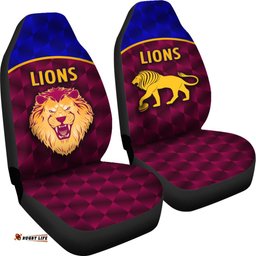Brisbane Lions Car Seat Covers Powerful