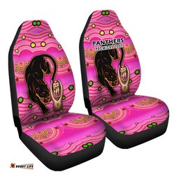 Penrith Panthers Rugby Car Seat Cover Pink Crouching Panther Premiers