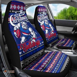Bulldogs Football Xmas Car Seat Cover Australia AFL Mascot