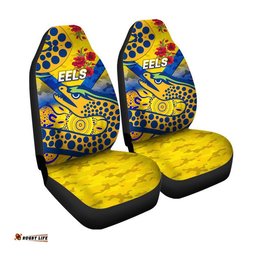 Parramatta Eels ANZAC Car Seat Cover Indigenous Vibes Gold