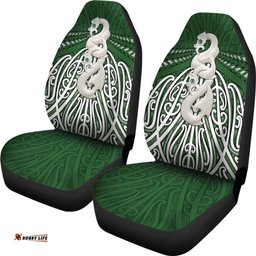 Maori Moko Tattoo Car Seat Cover, Manaia Pounamu