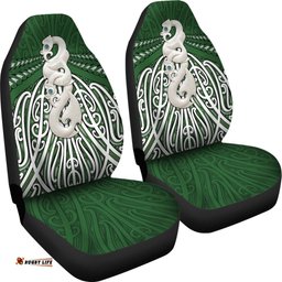 Maori Moko Tattoo Car Seat Cover, Manaia Pounamu