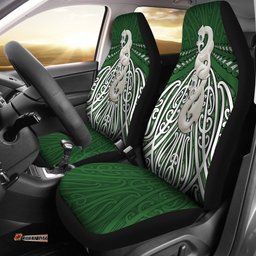 Maori Moko Tattoo Car Seat Cover, Manaia Pounamu