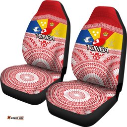 Tonga Rugby Car Seat Covers Special Coat Of Arms 02