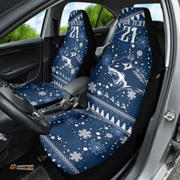 Custom Geelong Cats Football Car Seat Cover Christmas Vibe 05