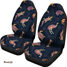 Car Seat Covers Indigenous Animals Patterns