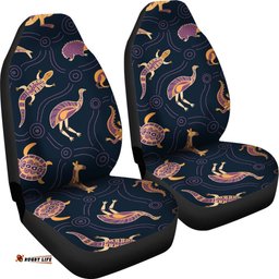 Car Seat Covers Indigenous Animals Patterns