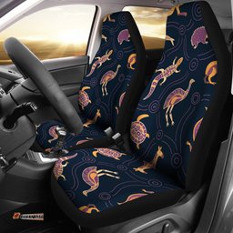 Car Seat Covers Indigenous Animals Patterns