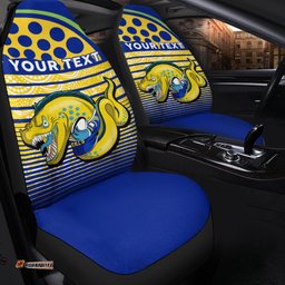 Custom Personalised Eels Rugby Parra Aboriginal Blue And Gold Car Seat Covers