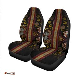 Car Seat Cover Aboriginal Dot Panting Art Stripe Lines