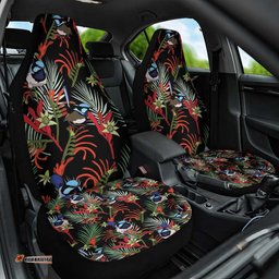Australia Kangaroo Paw And Splendid Fairy wren Car Seat Cover Sameless Style