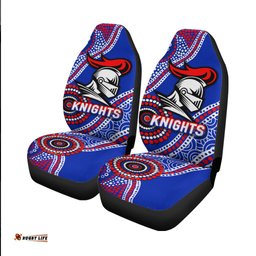 Knights Rugby Aboriginal Art Car Seat Covers