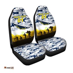 Custom Personalised North Queensland Cowboys ANZAC Car Seat Cover Simple Style White