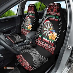 All I Want For Christmas Is Darts New Zealand Car Seat Cover