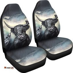 Scotland Car Seat Cover Scottish Highland Cow