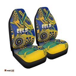 Eels Rugby Aboriginal Art Car Seat Covers