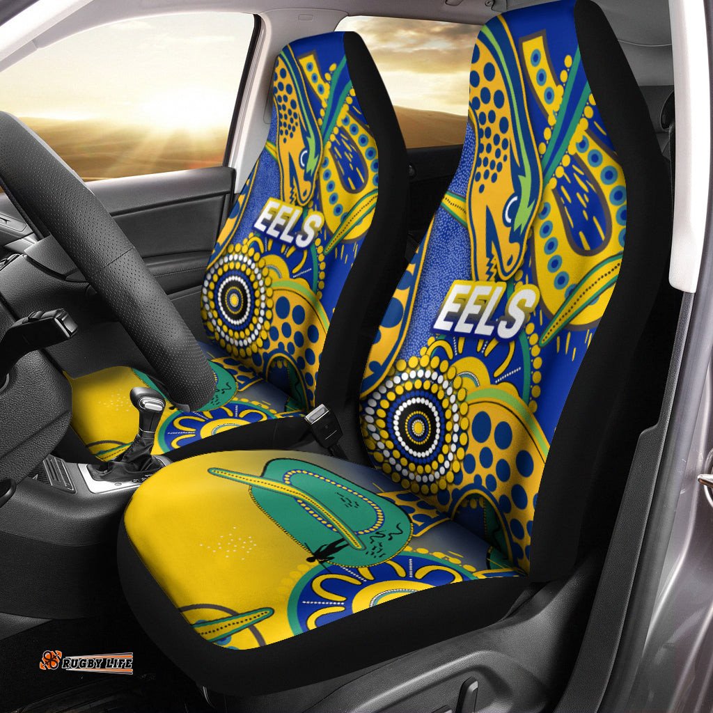 Eels Rugby Aboriginal Art Car Seat Covers