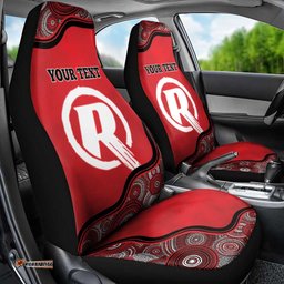 Custom Melbourne Renegades Car Seat Cover Indigenous Art Grunge Style