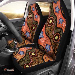 Car Seat Cover Aboriginal Dot Unique Style Turtle