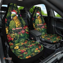 Meri Kirihimete Kakapo Car Seat Cover New Zealand Christmas with Tropical Vibe