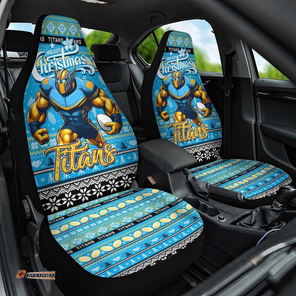 Titans Rugby Xmas Car Seat Cover Australia NRL Mascot