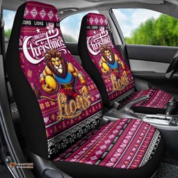Lions Football Xmas Car Seat Cover Australia AFL Mascot