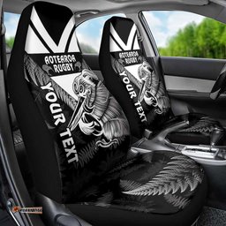 Aotearoa Silver Fern Rugby Custom Car Seat Cover 2025 Go Kiwi