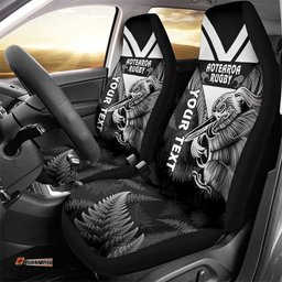 Aotearoa Silver Fern Rugby Custom Car Seat Cover 2025 Go Kiwi