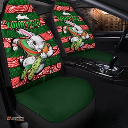 Custom Personalised Rabbitohs Rugby The Bunnies Aboriginal Car Seat Covers