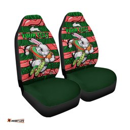Custom Personalised Rabbitohs Rugby The Bunnies Aboriginal Car Seat Covers