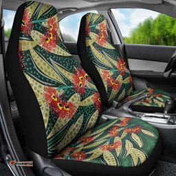 Australian Native Eucalyptus Plant Car Seat Cover Aboriginal Dot Art
