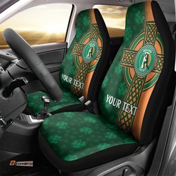 Custom Ireland Cricket Car Seat Cover 2025 Celtic Shamrock Go Champions