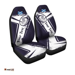 Custom Text Scotland Rugby Personalised Car Seat Covers Scottish Rugby