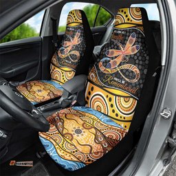Aboriginal Dragonfly Car Seat Cover As Long As I Breathe You'll Be Remembered