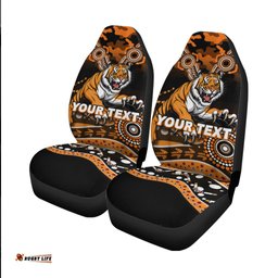 Custom Personalised Tigers Rugby ANZAC Day Camouflage Indigenous Art Car Seat Covers