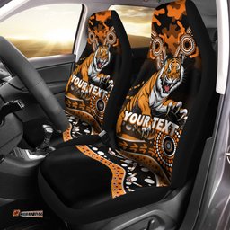Custom Personalised Tigers Rugby ANZAC Day Camouflage Indigenous Art Car Seat Covers