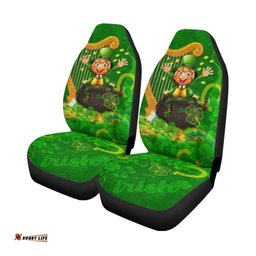 Ireland Celtic Car Seat Covers Happy Leprechaun
