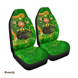 Ireland Celtic Car Seat Covers Happy Leprechaun