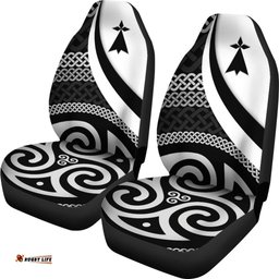 Celtic Car Seat Covers Brittany Flag With Celtic Patterns