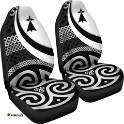 Celtic Car Seat Covers Brittany Flag With Celtic Patterns