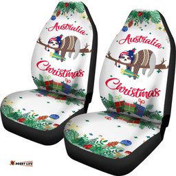 Australia Christmas Car Seat Covers White Merry Christmas