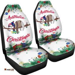 Australia Christmas Car Seat Covers White Merry Christmas